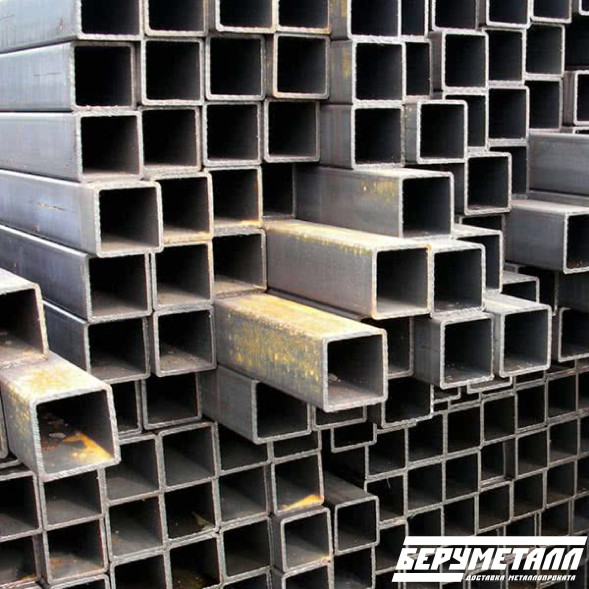 Труба электросварная квадрат 120х5 ГОСТ дл.12000 ГОСТ30245-2003 Ст1-3пс/сп5