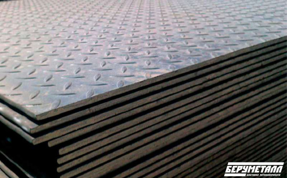 Лист рифленый, 5х1500х6000 мм