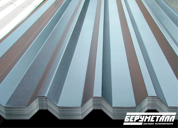 Профнастил С-20, 1100х2200х0,45 мм, RAL 7021 (серый графит)